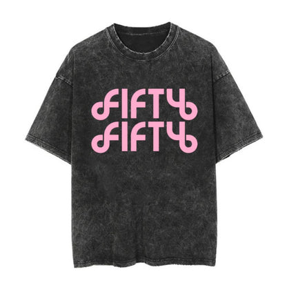 Fifty Fifty Pink T-Shirt